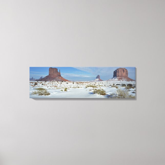 USA, Utah, Monument Valley. Malört syns Canvastryck (Framsida)