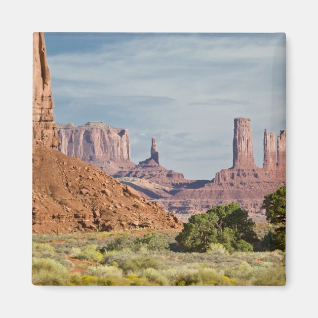 USA, Utah, Monument Valley Navajo Tribal Park. Magnet (Framsidan)