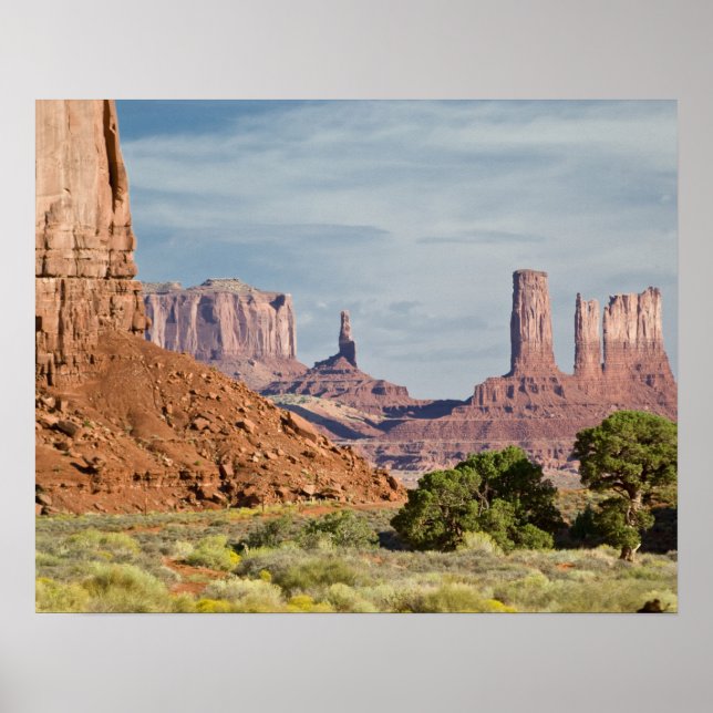 USA, Utah, Monument Valley Navajo Tribal Park. Poster (Framsidan)