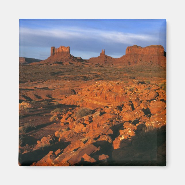 USA, Utah, Monument Valley. Solnedgång Magnet (Framsidan)