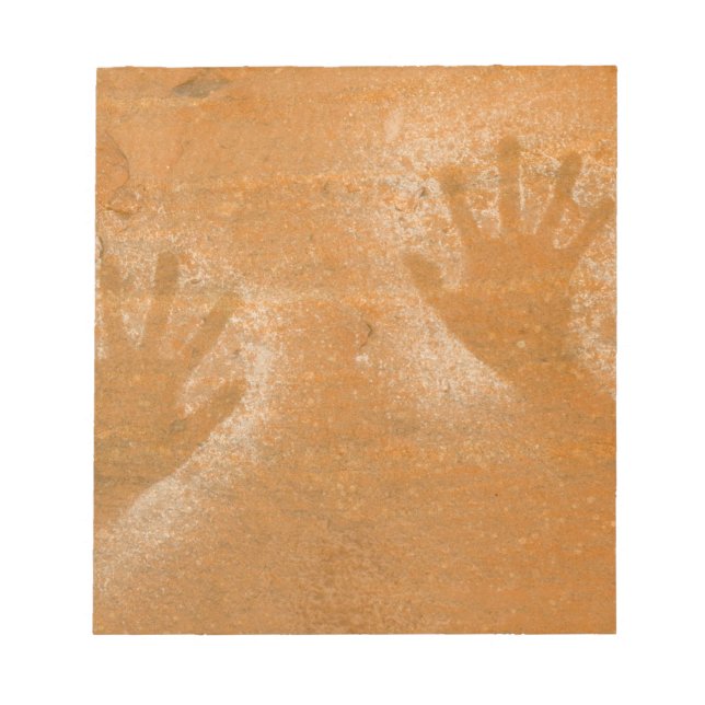 USA, Utah, Pictograph Hand-print on sandstone. Anteckningsblock (Framsida)