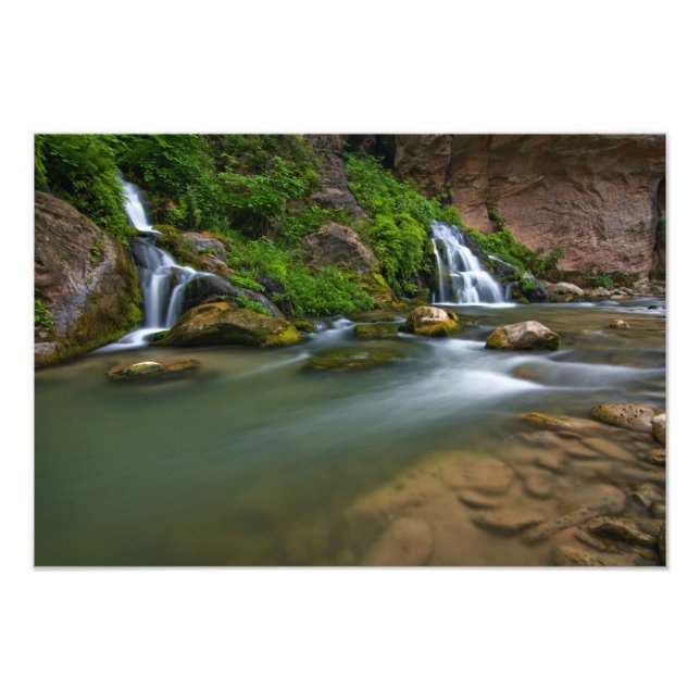USA, Utah, Zion National Park. The Virgin Fototryck (Framsidan)