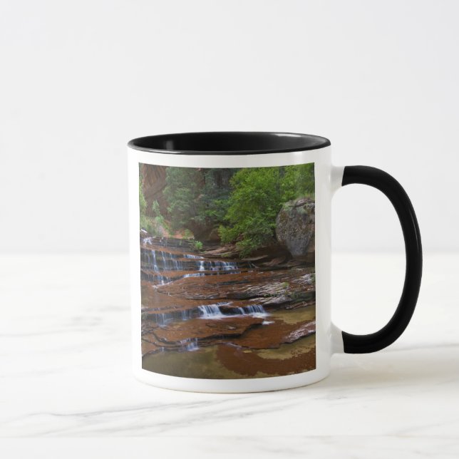 USA, Utah, Zion National Park. Vacker vy från 4 Mugg (Höger)