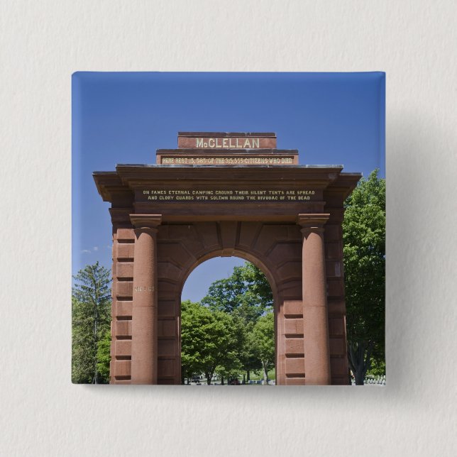 USA, VA, Arlington. McClellan Gate vid Arlington Knapp (Framsida)