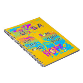 USA - vacker Fantastisk-textdesign Anteckningsbok Med Spiral