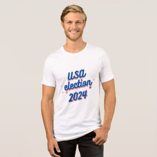 USA Val 2024 T-Shirt Fetstipografi