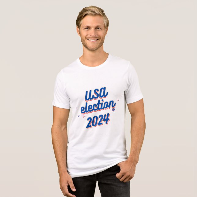 USA Val 2024 T-Shirt | Fetstipografi (Framsida Full)