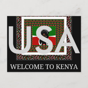 USA Välkommen till Kenyas vykort