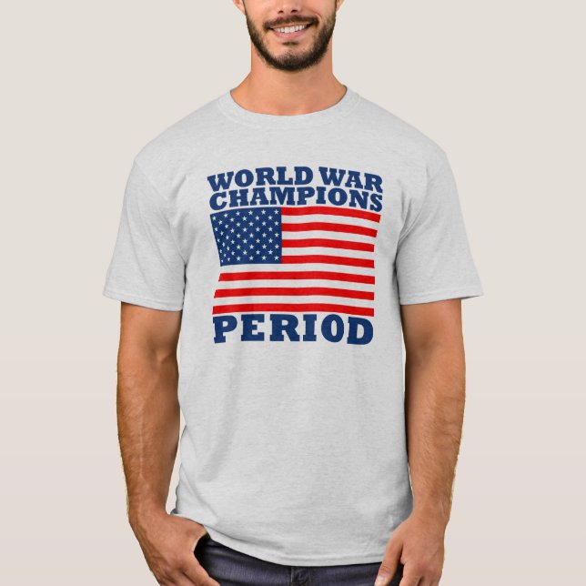 USA världskrigmästare, period Tee Shirt (Framsida)