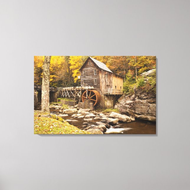 USA, Väster Virginia, Clifftop. Babcock State 2 Canvastryck (Framsida)