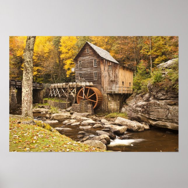 USA, Väster Virginia, Clifftop. Babcock State 2 Poster (Framsidan)