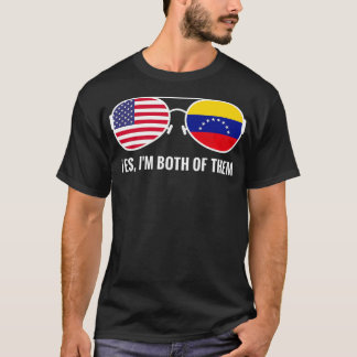 USA Venezuela Flagga Sunglasses Venezuelas Amerika T Shirt