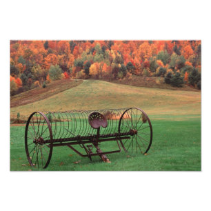 USA, Vermont, Gård. Fototryck