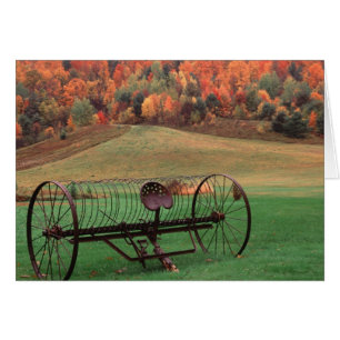 USA, Vermont, Gård. Hälsningskort
