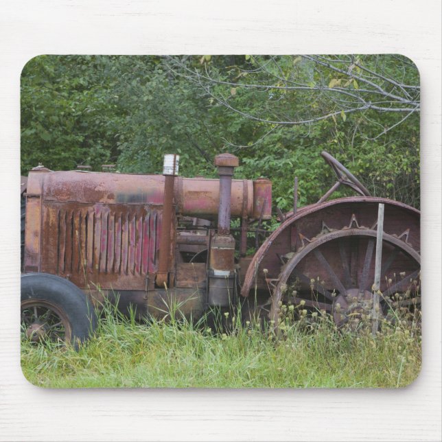 USA, Vermont, MANCHESTER: Antik Traktor Musmatta (Framsidan)