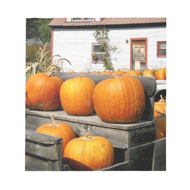 USA, Vermont. Pumpa Anteckningsblock (Framsida)