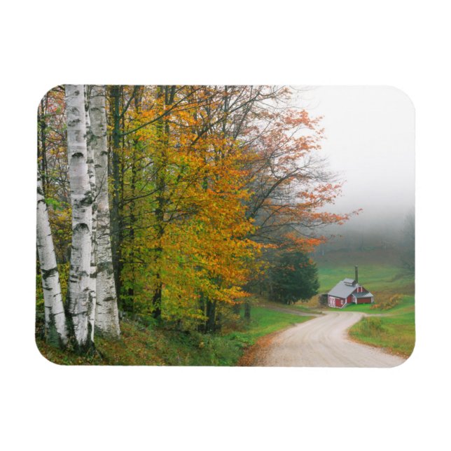 USA, Vermont. Sockerhus nära staden South Magnet (Horisontell)