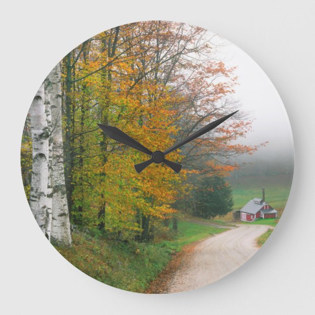 USA, Vermont. Sockerhus Nära Staden South Stor Klocka (Framsida)
