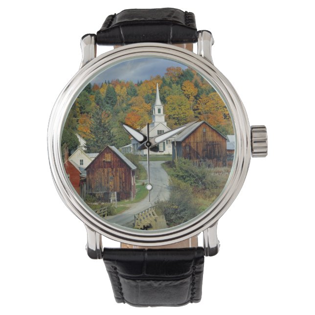 USA, Vermont, Waits River. Höstfärger tillför Armbandsur (Framsida)