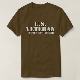 USA-veteran tjänstgjorde med heder T Shirt