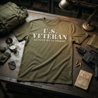 USA-veteran tjänstgjorde med heder T Shirt