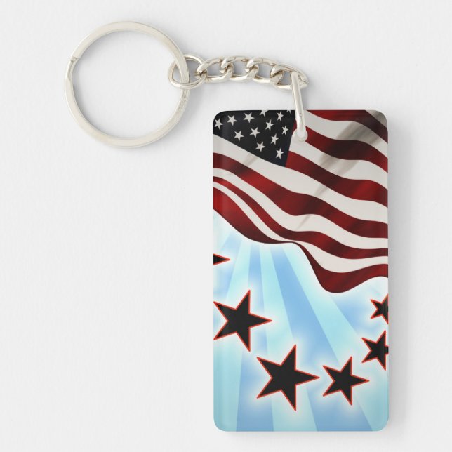 USA vinkar flagga (Framsidan)