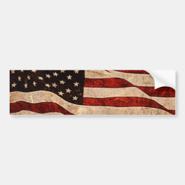 USA Vintage American Flagga Bildekal