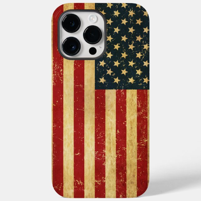 USA Vintage Grunge Flagga (Baksida)