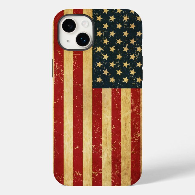 USA Vintage Grunge Flagga (Baksida)