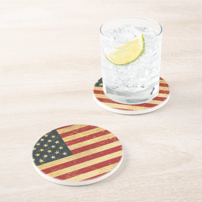 USA Vintage Grunge Flagga Underlägg (Sidan)