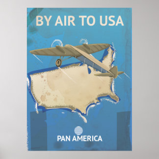 USA VINTAGE RESOR POSTER