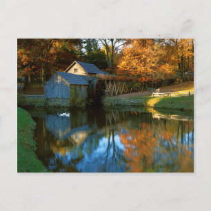 USA, Virginia, Blue Ridge Parkway, Mabry Mill Vykort