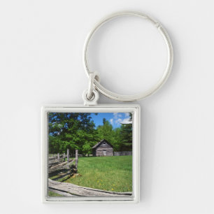 USA, Virginia, Blue Ridge Parkway, The Puckett 2 Fyrkantig Silverfärgad Nyckelring