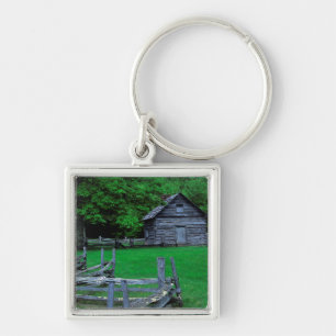 USA, Virginia, Blue Ridge Parkway, The Puckett Fyrkantig Silverfärgad Nyckelring