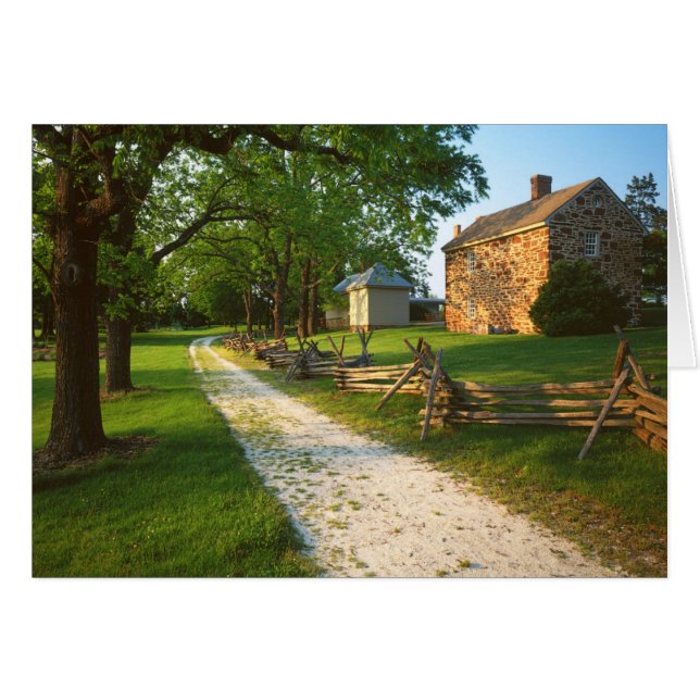 USA, Virginia, Fairfax County, Sully Plantation Hälsningskort (Framsidan Horizontal)