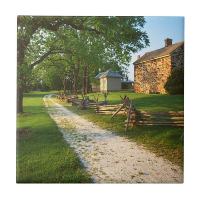 USA, Virginia, Fairfax County, Sully Plantation Kakelplatta (Framsidan)