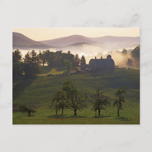 USA, Virginia, Giles County, Farm Vykort (Framsida)