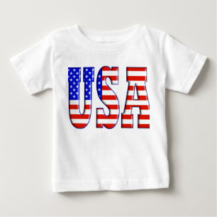 USA W/ AMERICAN FLAGGA T SHIRT