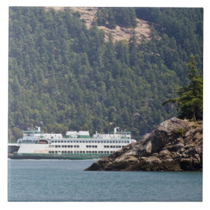 USA, WA. Washington State Ferries Kakelplatta