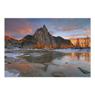 USA, Washington, Cascade Mountains. Prusik Fototryck