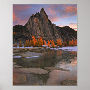 USA, Washington, Cascade Mountains. Prusiktopp Poster