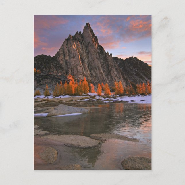 USA, Washington, Cascade Mountains.  Prusiktopp Vykort (Framsida)