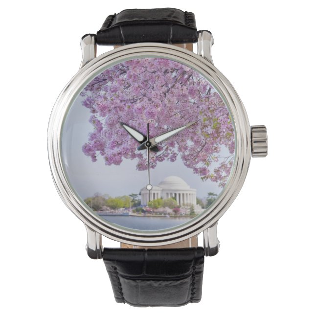 USA, Washington DC, Cherry träd i blomning Armbandsur (Framsida)