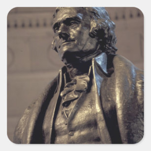 USA, Washington DC. Thomas Jefferson-minnesmärket. Fyrkantigt Klistermärke