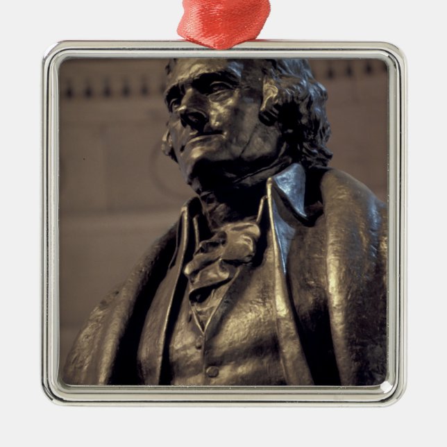 USA, Washington DC. Thomas Jefferson-minnesmärket. Julgransprydnad Metall (Framsidan)
