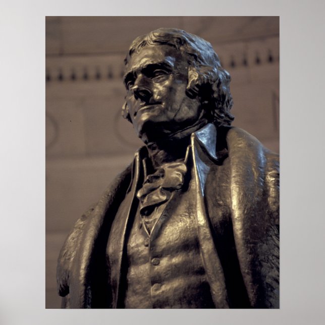 USA, Washington DC. Thomas Jefferson-minnesmärket. Poster (Framsidan)