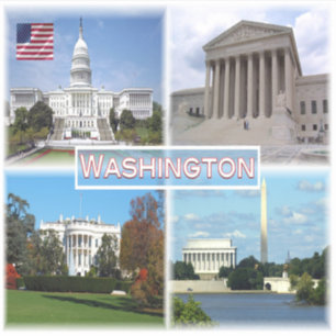 USA Washington - Huvudstad - Högsta domstolen Klistermärken