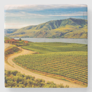 USA, Washington, Lake Chelan. Benson Vineyards Stenunderlägg