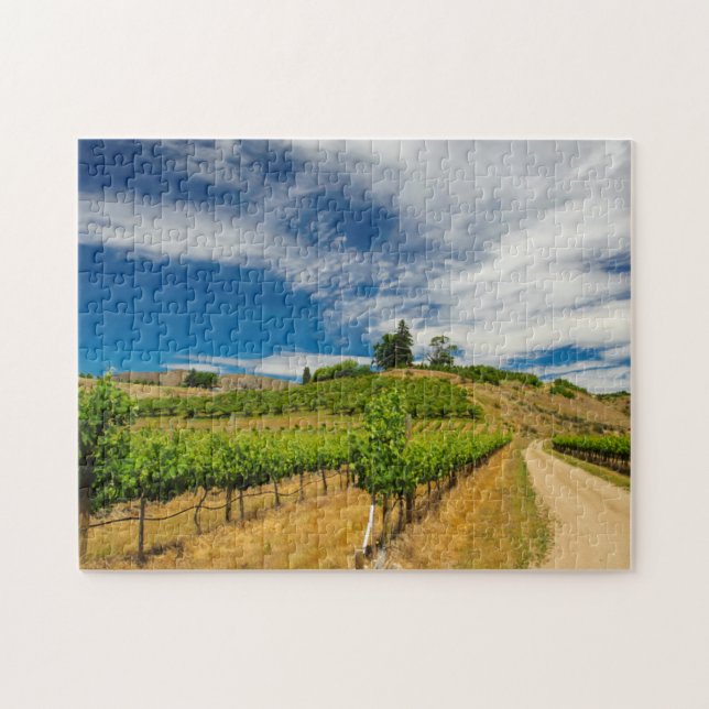 USA, Washington, Lake Chelan. Vinberg 3 Pussel (Horisontell)