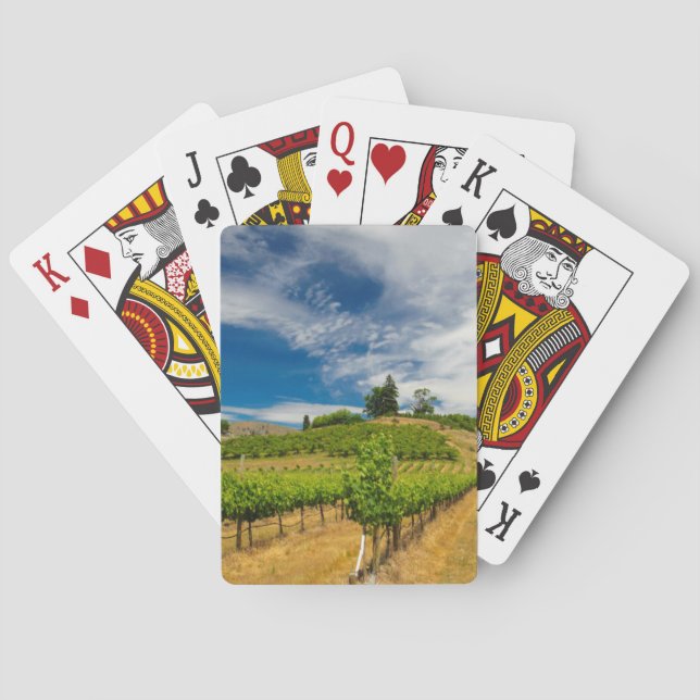 USA, Washington, Lake Chelan. Vingård 3 Casinokort (Baksidan)